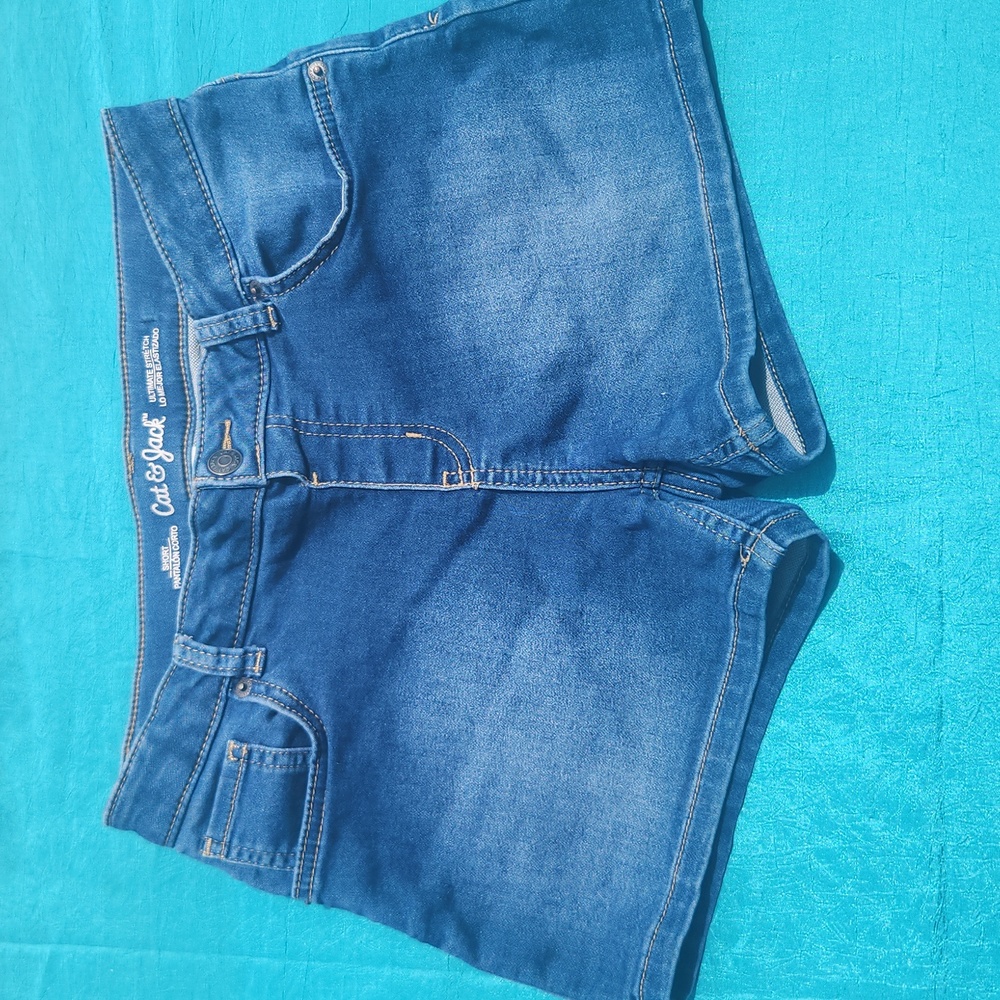 Girls denim shorts size 14/16